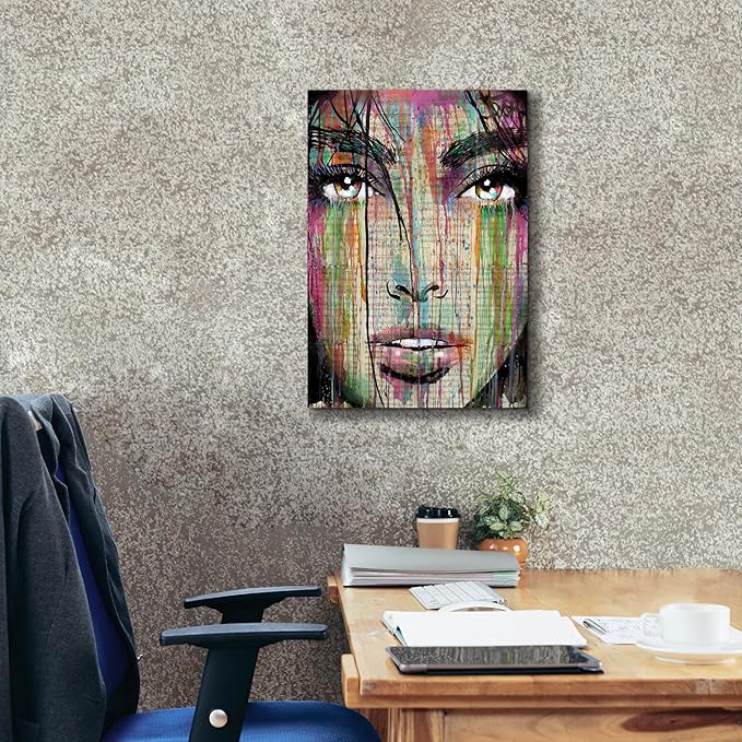 Epic Graffiti 'Dark Kisses' by Loui Jover, Canvas Wall Art, 18"x26"