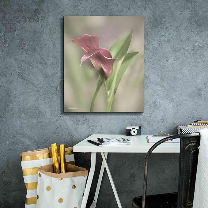 Epic Graffiti 'Pink Calla Lily' by Lori Deiter, Canvas Wall Art, 20"x24"