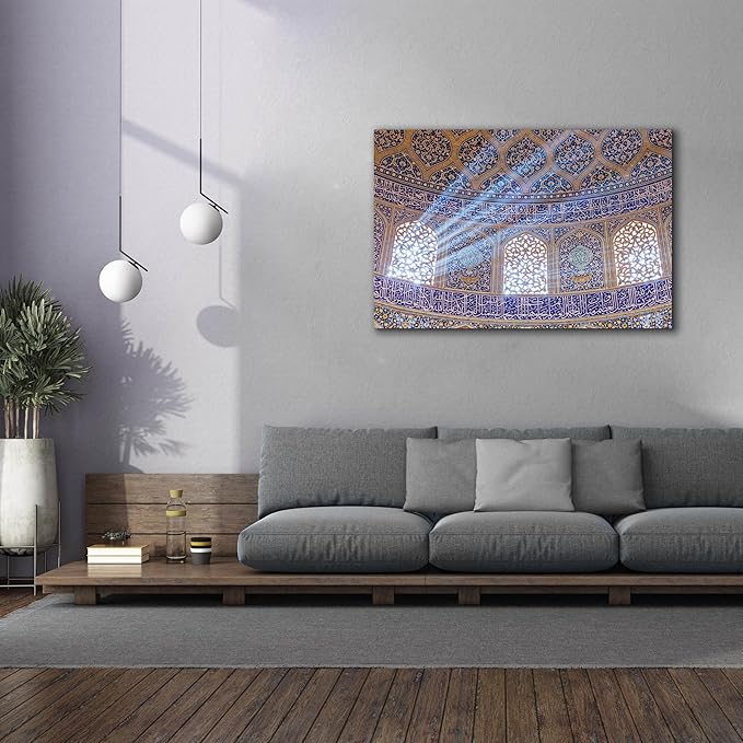 Epic Graffiti 'Sheikh Lotfollah Mosque at Isfahan Iran' by Epic Portfolio, Canvas Wall Art, 60"x40"