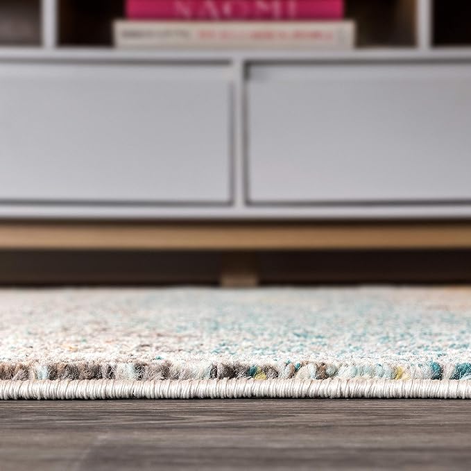 JONATHAN Y Modern Abstract Vintage Cream/Yellow Runner Rug, 2x8, Contemporary POP, Transitional, Easy-Cleaning for Living Room, Bedroom, Kitchen, Pet Friendly, Non-Shedding (CTP105A-28)