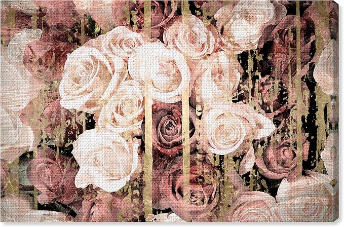 Oliver Gal 'Shabby Chic Romance' The Floral and Botanical Wall Art Decor Collection Contemporary Premium Canvas Art Print