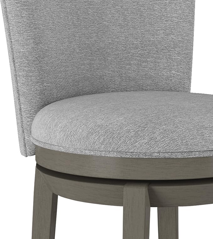 Hillsdale Victoria Wood Counter Height Swivel Stool, Antique Gray
