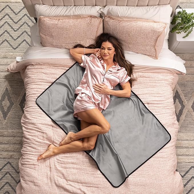 Avana Waterproof Throw - Sensual Blanket for Adults - Made in The USA - Small Size, Micro-Velvet Grey