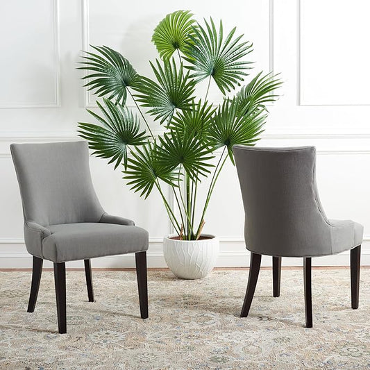 Safavieh Mercer Collection Lester Dining Chairs, Granite, Set of 2