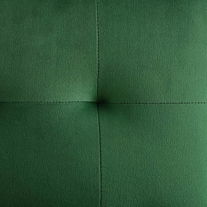 Modway Privy Gold Stainless Steel Performance Velvet Bar Stool, Emerald