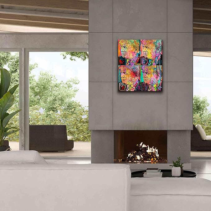 Epic Graffiti 'Trump 4 Up' by Dean Russo, Canvas Wall Art, 26"x30"