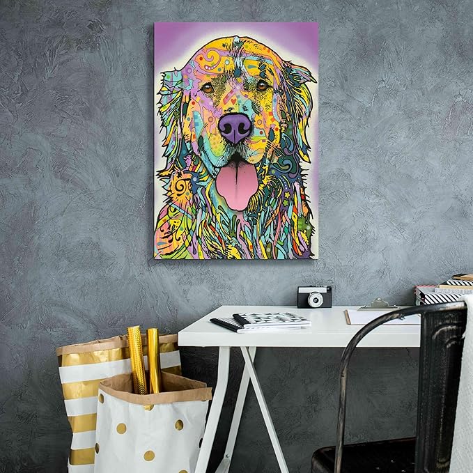 Epic Graffiti 'Silence Is Golden' by Dean Russo, Canvas Wall Art, 18"x26"