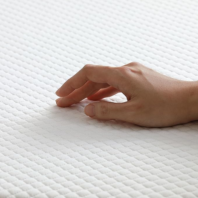 Furinno Tidur Cooling Gel Memory Foam Mattress, 8 Inch, King, White