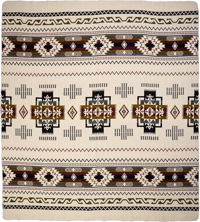 QISU Wool Blanket Throw | Large, Beautiful, Warm, Handmade in Ecuador by Local Artisans |94″ x 78″|Ultra-Soft, Hypoallergenic & Breathable | Non-Itchy or Scratchy Fabric(Blue Footed Bobby)
