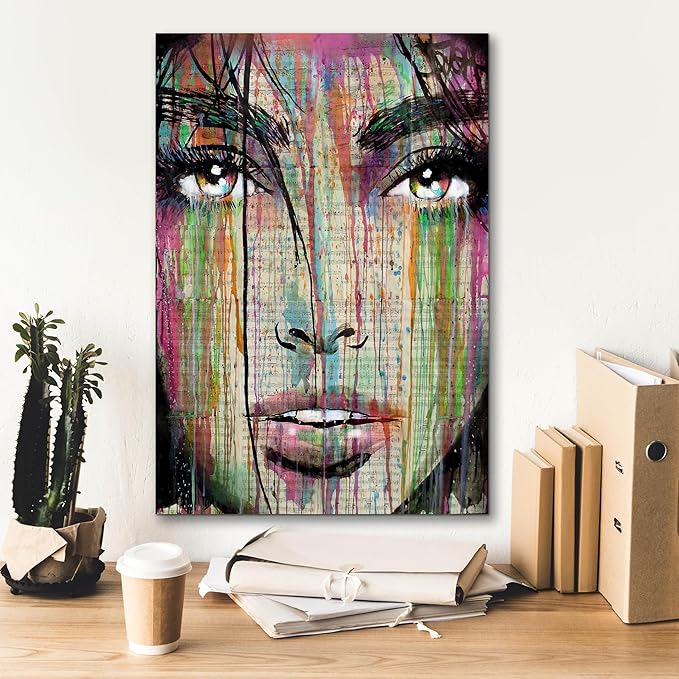Epic Graffiti 'Dark Kisses' by Loui Jover, Canvas Wall Art, 18"x26"