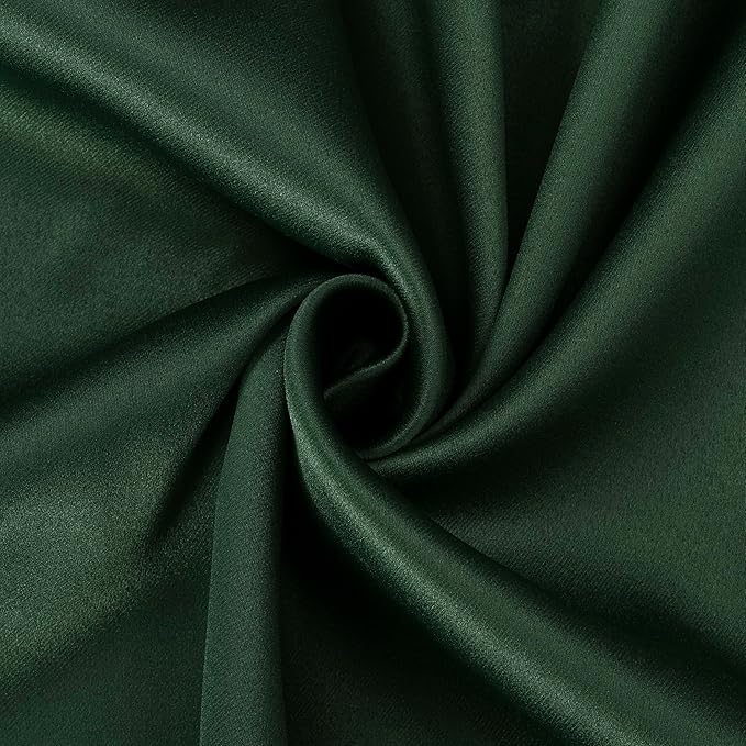 Sun Zero Nordic 2-Pack Theater Grade Noise Reducing Extreme 100% Blackout Grommet Curtain Panel Pair, 52" x 84", Evergreen