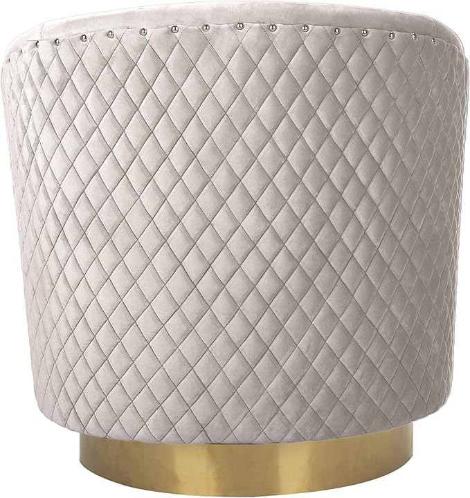 Safavieh Home Collection Clara Quilted Swivel Dusty Rose Tub Accent Chair