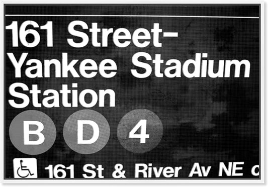 Cities and Skylines Framed Wall Art Canvas Prints 'Yankee Stadium' United States Cities