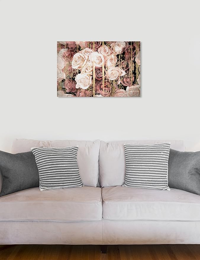 Oliver Gal 'Shabby Chic Romance' The Floral and Botanical Wall Art Decor Collection Contemporary Premium Canvas Art Print