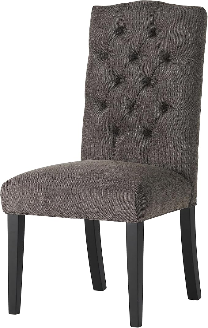 Christopher Knight Home CKH Crown Top Dining Chairs, 2-Pcs Set, Dark Grey