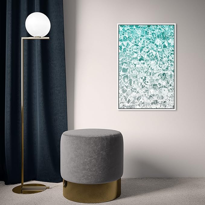 The Oliver Gal Artist Co. Nautical and Coastal Wall Art Framed Canvas Prints 'Clear Aqua Waters' Coastal