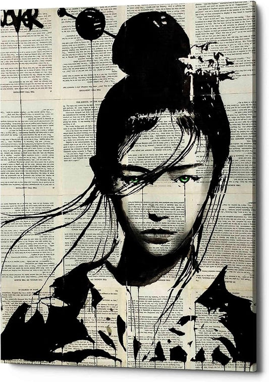 Epic Graffiti 'Narumi' by Loui Jover, Canvas Wall Art, 26" x34'