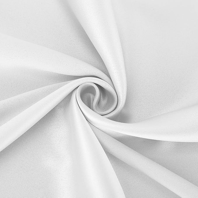 Sun Zero Nordic 2-Pack Theater Grade Noise Reducing Extreme 100% Blackout Grommet Curtain Panel Pair, 52" x 54", White