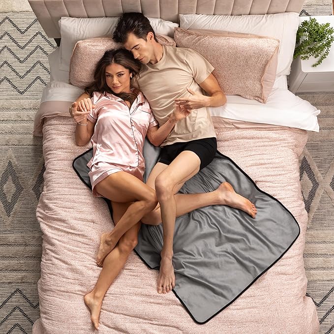 Avana Waterproof Throw - Sensual Blanket for Adults - Made in The USA - Small Size, Micro-Velvet Grey