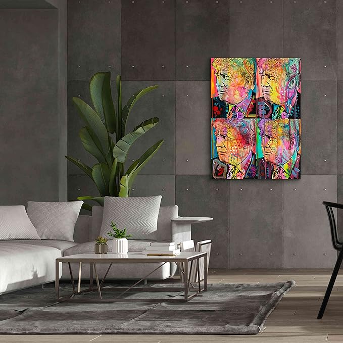 Epic Graffiti 'Trump 4 Up' by Dean Russo, Canvas Wall Art, 40"x54"