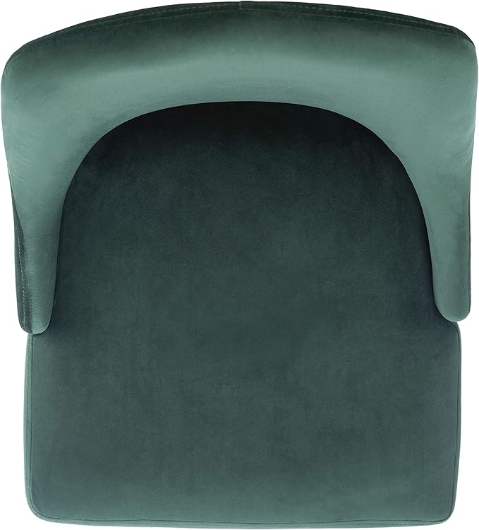 Safavieh Home Collection Zoi Velvet 19-inch (Set of 2) Dining Chair, Malachite Green/Black