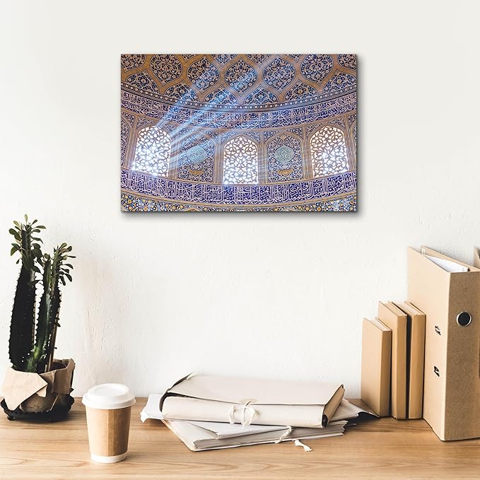 Epic Graffiti 'Sheikh Lotfollah Mosque at Isfahan Iran' by Epic Portfolio, Canvas Wall Art, 18"x12"