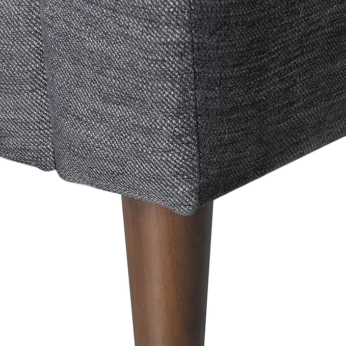 Christopher Knight Home Ansonia Sofas, Charcoal + Dark Walnut