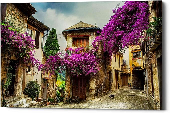 Epic Graffiti 'Bougainvillea' Canvas Wall Art, 40"x26"