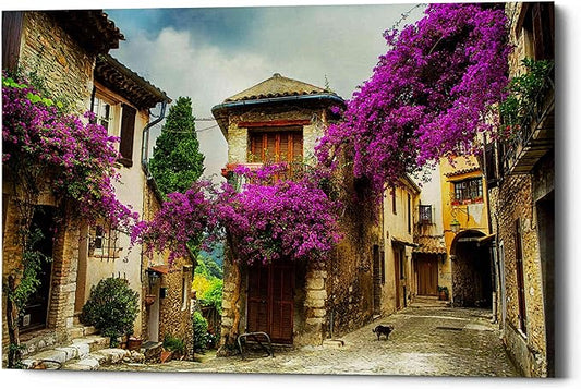 Epic Graffiti 'Bougainvillea' Canvas Wall Art, 40"x26"