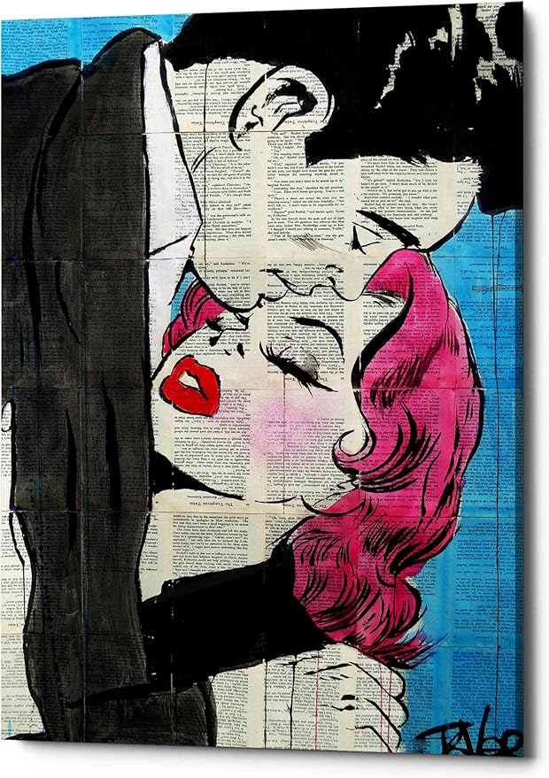 Epic Graffiti 'Pop Lovers' by Loui Jover, Canvas Wall Art, 26"x40"