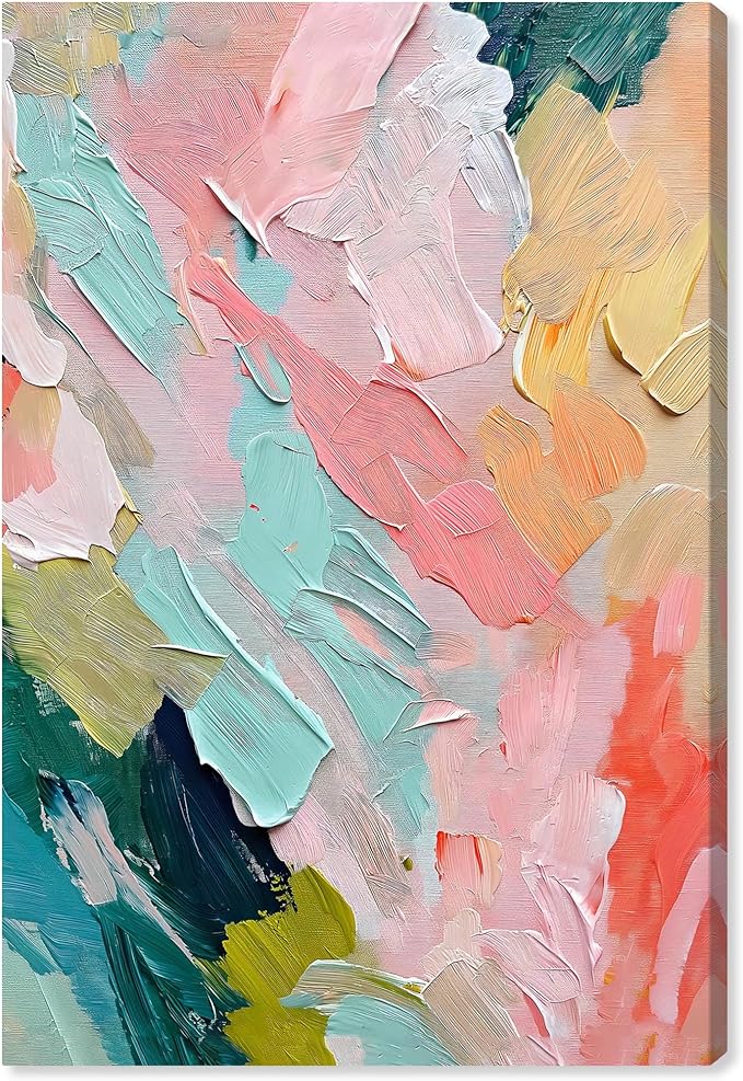 Art Remedy Pastel Layers Canvas Pastel Wall Art, Gallery Wrapped, 30" x 45"