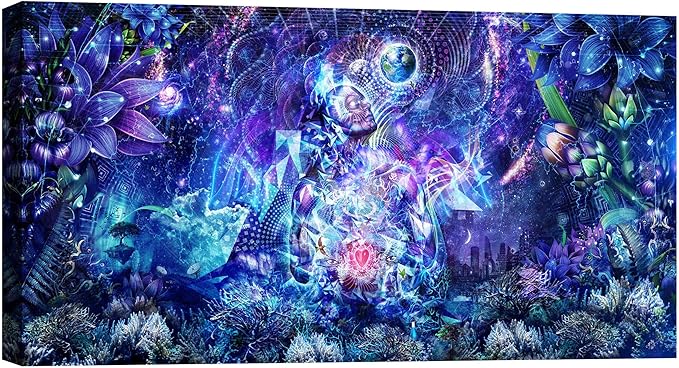 Epic Graffiti 'Transcension' by Cameron Gray, Canvas Wall Art, 12"x24"