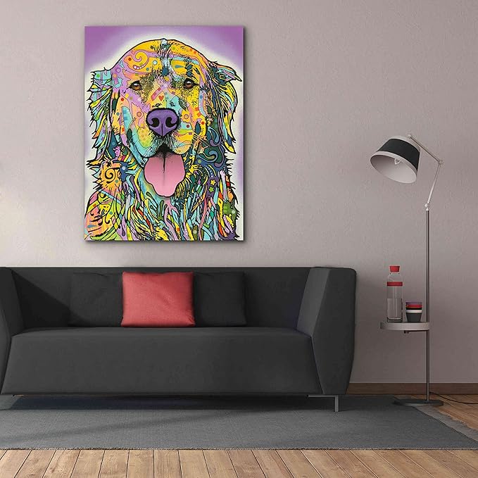 Epic Graffiti 'Silence Is Golden' by Dean Russo, Canvas Wall Art, 40"x54"