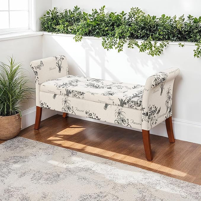 Designs4Comfort Garbo Entryway Storage Bench