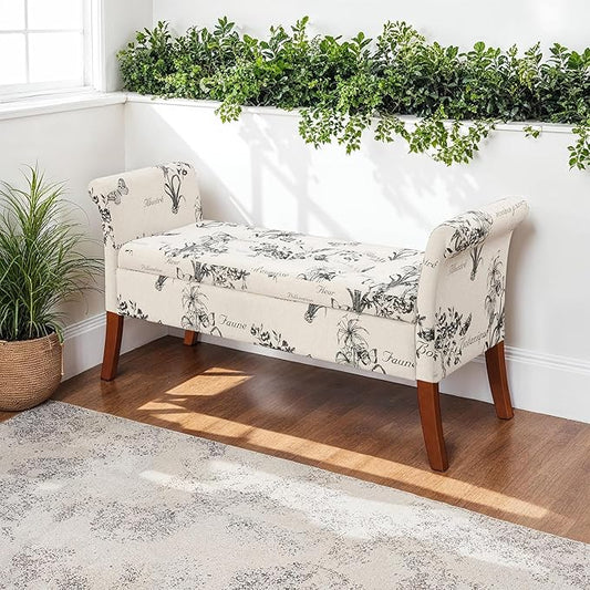 Designs4Comfort Garbo Entryway Storage Bench