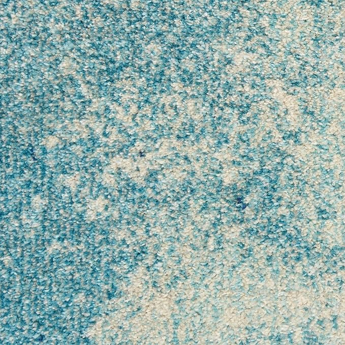 Nourison Home Passion Navy/Light Blue 8' x 10' Area-Rug, Modern, Abstract, Easy-Cleaning, Non Shedding, Bed Room, Living Room, Dining Room, Kitchen (8x10)