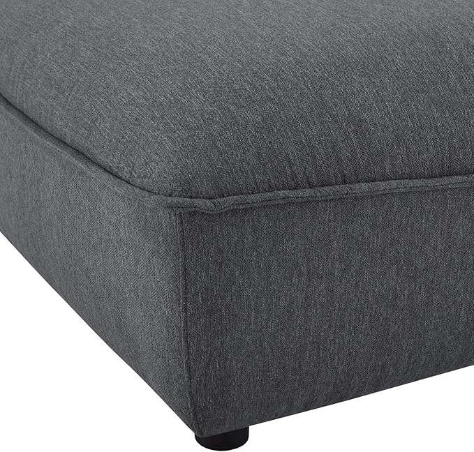 Modway EEI-4419-CHA Comprise Sectional Sofa Ottoman, Charcoal