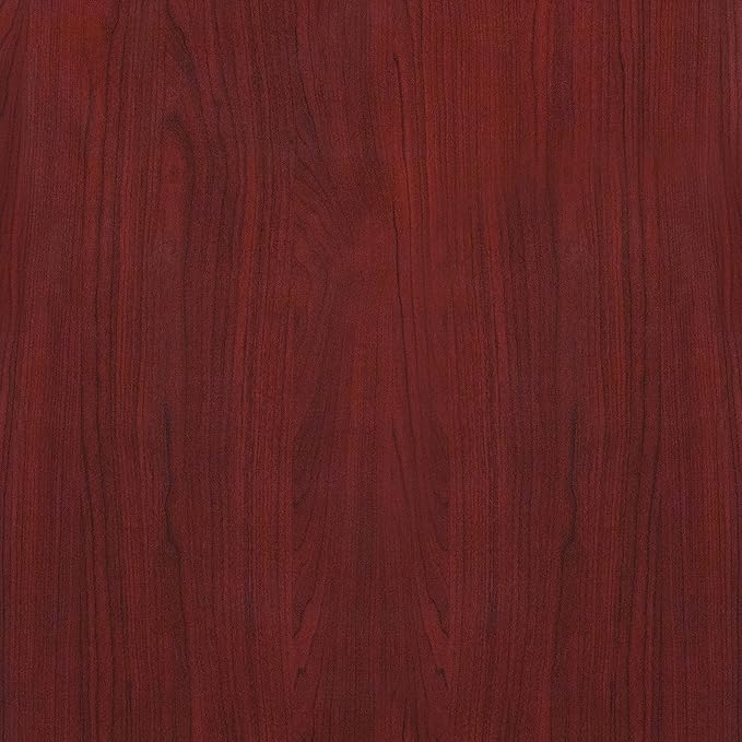 Flash Furniture Glenbrook 30" x 42" Rectangular High-Gloss Mahogany Resin Table Top with 2" Thick Edge