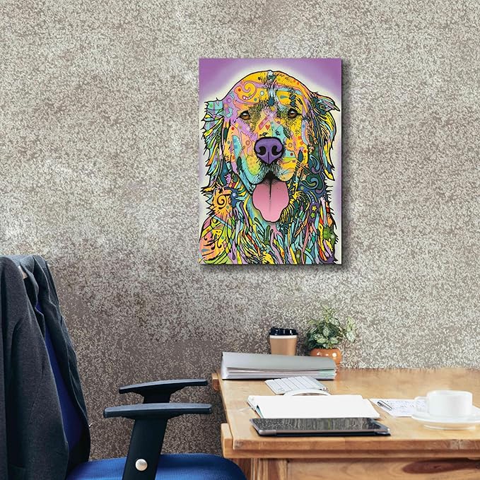 Epic Graffiti 'Silence Is Golden' by Dean Russo, Canvas Wall Art, 18"x26"