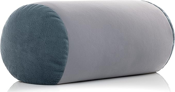 Deluxe Comfort Mooshi Squish Microbead Bed Pillow, 14" x 7" - Airy Squishy Soft Microbeads - Eighteen Fun Bubbly Colors To Choose From - Cuddly And Fun Dormroom Accessory - Bed Pillow, Space Grey