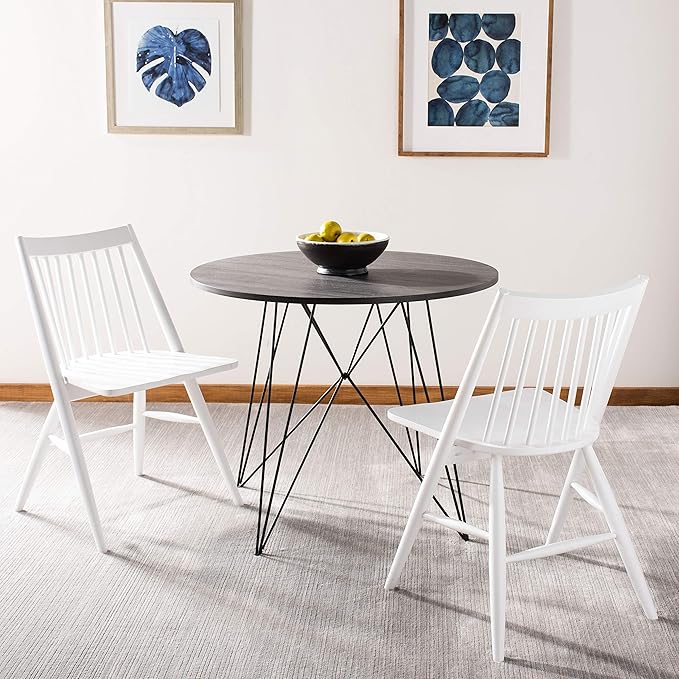 Safavieh Home Collection Wren White 19-inch Spindle Dining Chair (Set of 2)