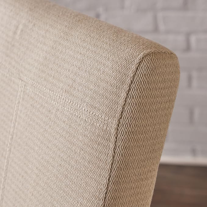 Christopher Knight Home Pertica Fabric Dining Chair, Beige 25D x 18W x 39.75H in