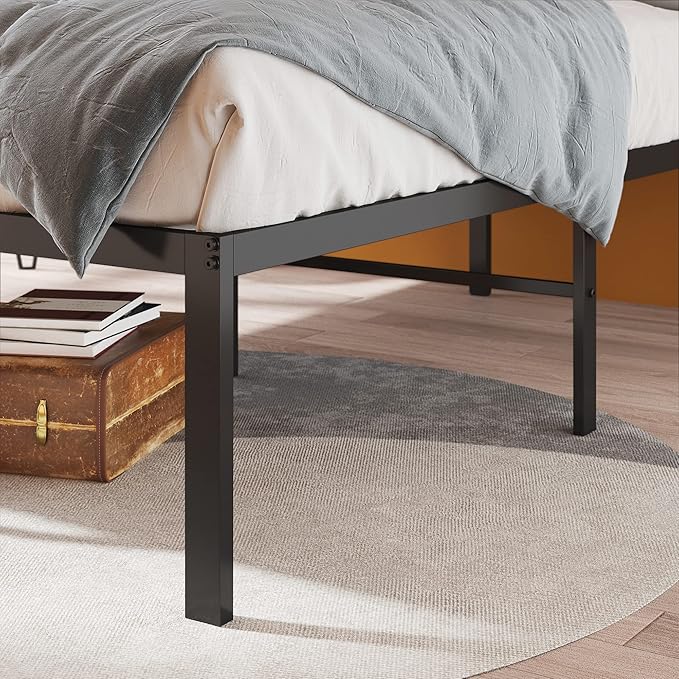 Zinus Yelena 18 Inch Queen Metal Platform Bed Frame, Steel Slat Support, No Box Spring Needed, Easy Assembly
