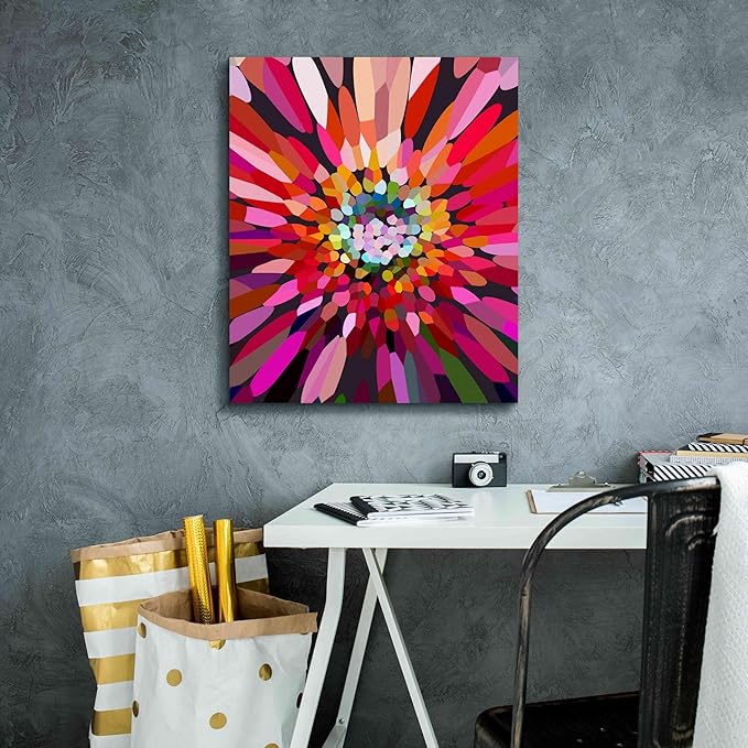 Epic Graffiti 'Pink Flower' by Shandra Smith, Canvas Wall Art, 20"x24"