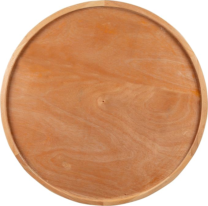 Flash Furniture Mayfair 30" Round Butcher Block Style UV Treated Commercial Grade Table Top