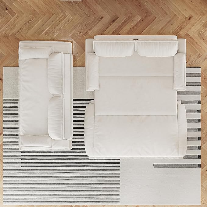 3-in-1 Convertible Sofa Bed Queen Size Pull Out Sleeper Sofa with Heavy Duty Metal Frame, Luxurious Velvet Upholstered Loveseat with 2 Pillows, Modern Folding Guest Bed for Living Room, Apartment