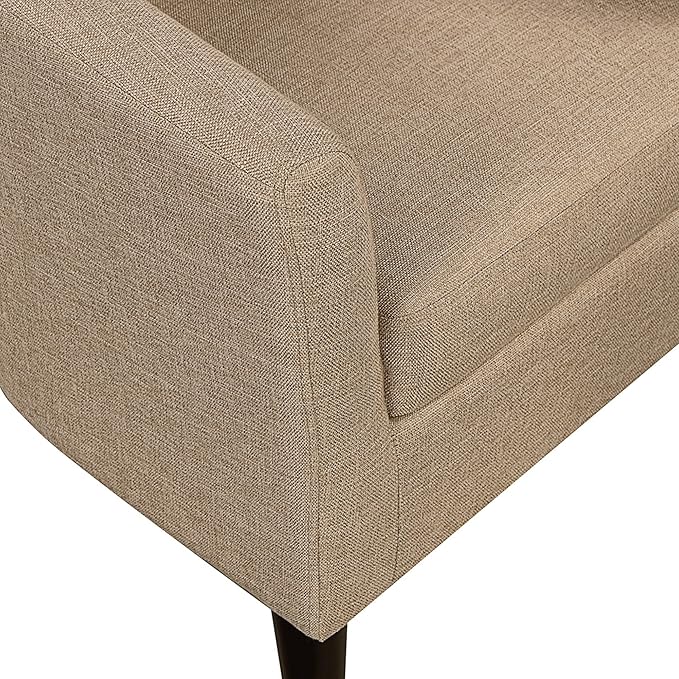 Convenience Concepts Take a Seat Churchill Accent Chair with Ottoman, Tan Fabric