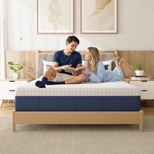 10 Inch Full Mattress, Medium Plush Gel Memory Foam Mattress in a Box, Pressure Relief, Balanced Softness & Support, CertiPUR-US Certified, Fiberglass Free