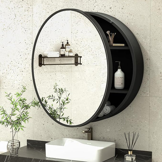 TokeShimi 26.1 Round Medicine Cabinet for Bathroom