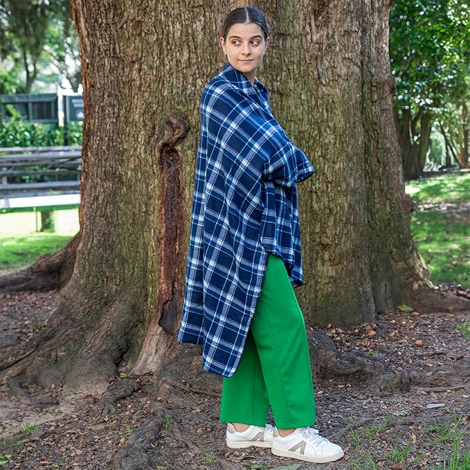 Trail maker 24 Pack Bulk Plaid Sherpa Fleece Throw Blankets 50 x 60 for Wedding Guests, Homeless, Pets | Plaid Fleece Throw Blankets Bulk